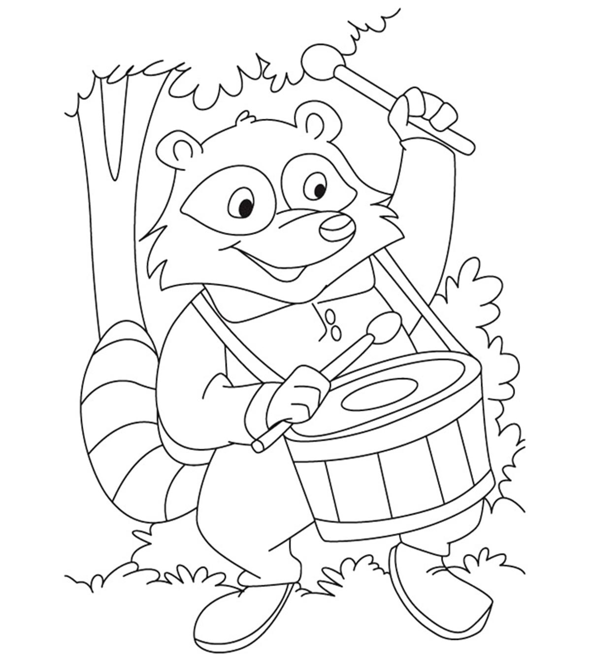 10 Funny Raccoon Coloring Pages Your Toddler Will Love To Color