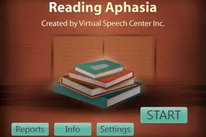 Reading aphasia, speech therapy app